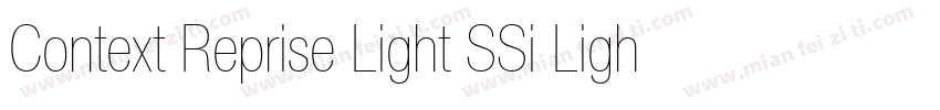 Context Reprise Light SSi Light Italic字体转换